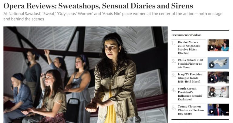 Read more about the article Review Wall Street Journal – Odysseus’ Women & Anaïs Nin